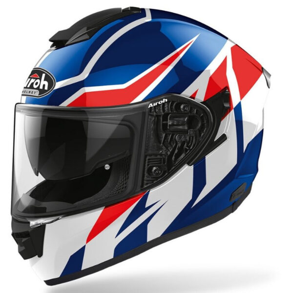 KASK AIROH ST501 FROST BLUE RED GLOSS Rozm. L