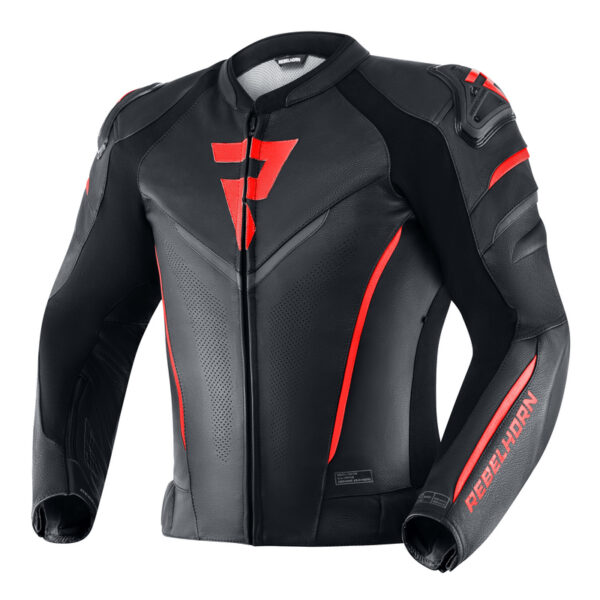 MOTOCYKLOWA KURTKA SKÓRZANA REBELHORN FIGHTER ROZM. 56