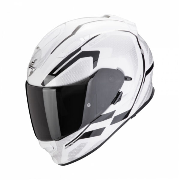 KASK INTEGRALNY SCORPION EXO-491 KRIPTA WHITE BLACK ROZM. L