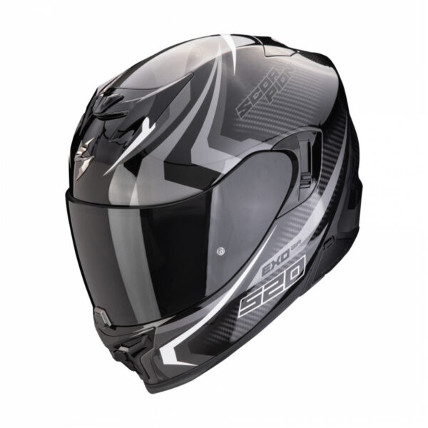 KASK INTEGRALNY SCORPION EXO-520 AIR TERRA BK-SILVER-WH ROZM. M